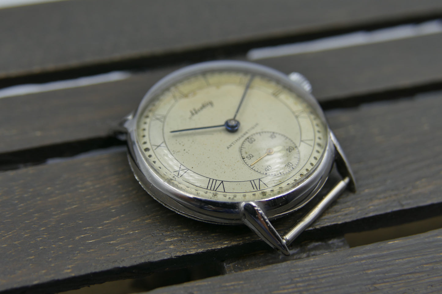 40s vintage watch mens Hertig ref. 8391 manual wind Certina cal. KF 320B serviced