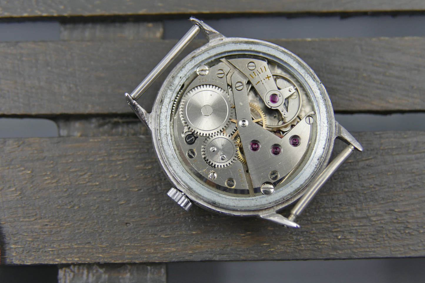 40s vintage watch mens Hertig ref. 8391 manual wind Certina cal. KF 320B serviced