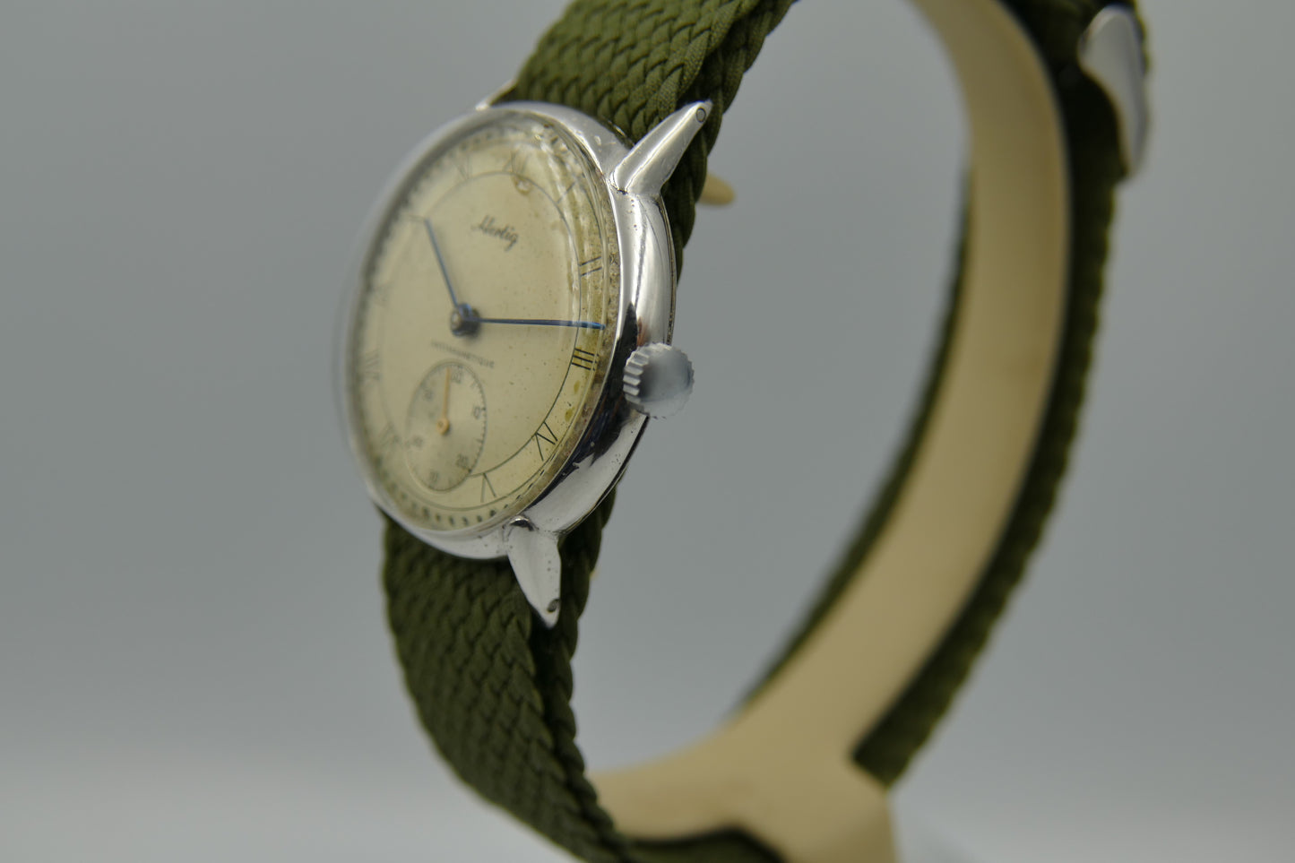 40s vintage watch mens Hertig ref. 8391 manual wind Certina cal. KF 320B serviced