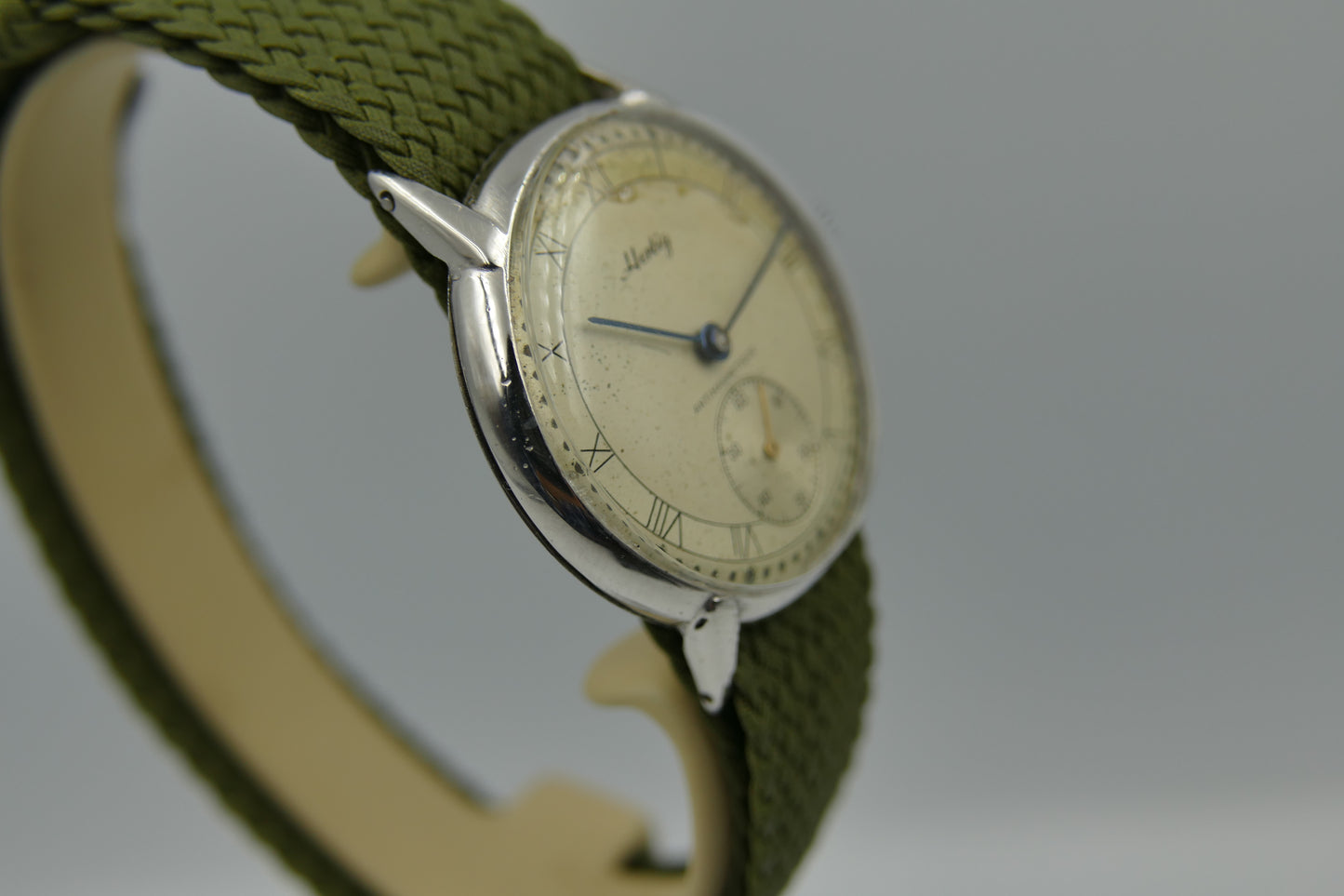 40s vintage watch mens Hertig ref. 8391 manual wind Certina cal. KF 320B serviced