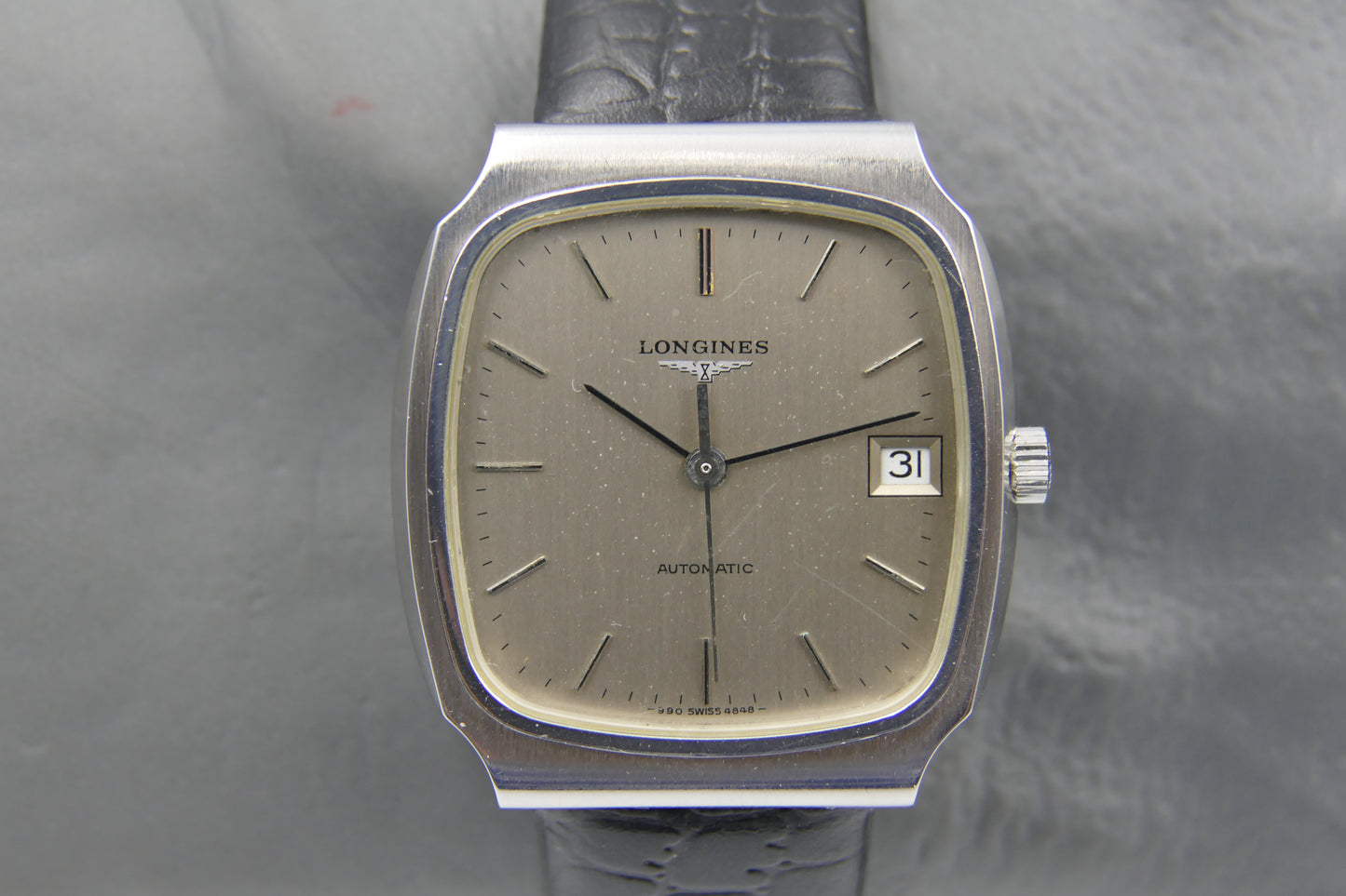 70s vintage watch mens Longines ref. 4848 automatic L990.1 serviced