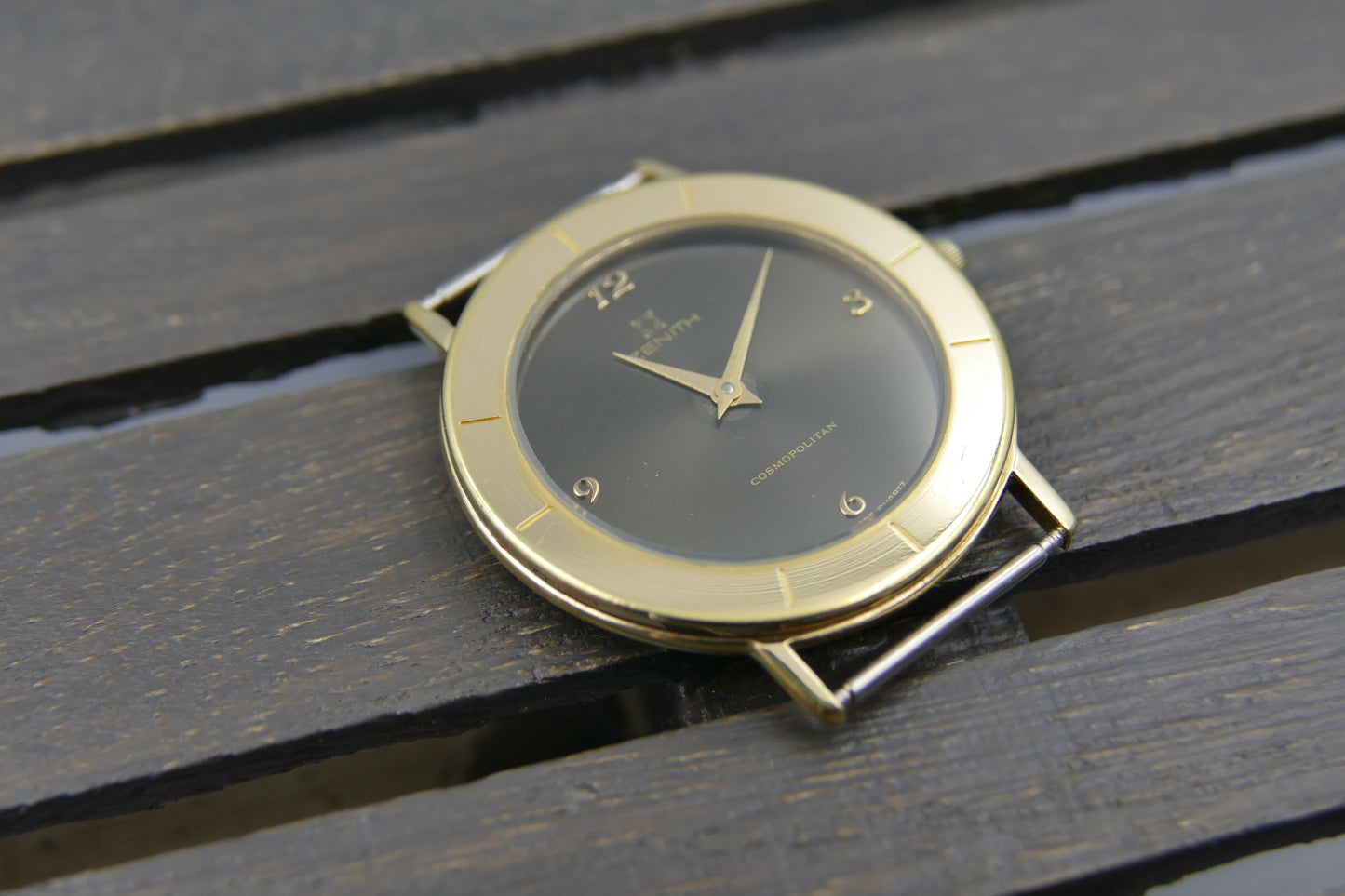 90s Vintage watch mens dress Zenith cosmopolitan ref 27.0290.385 Gold Tone ultra Thin