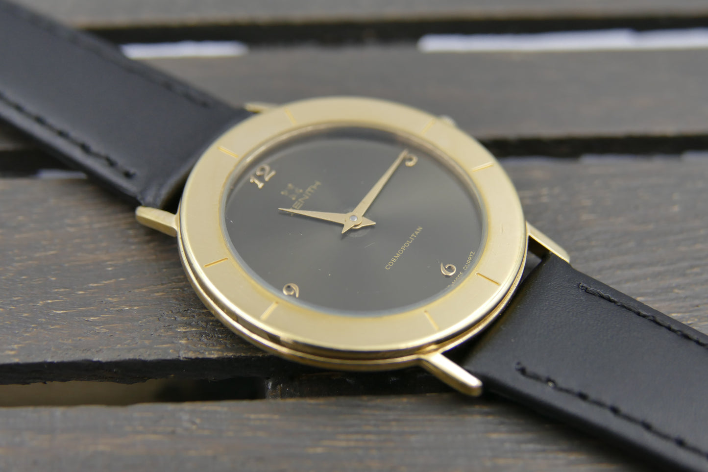 90s Vintage watch mens dress Zenith cosmopolitan ref 27.0290.385 Gold Tone ultra Thin