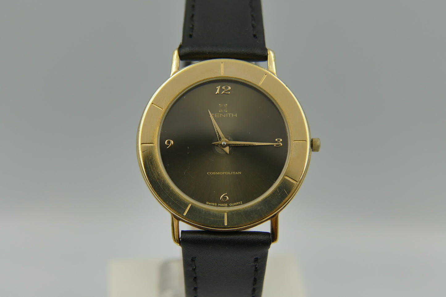 90s Vintage watch mens dress Zenith cosmopolitan ref 27.0290.385 Gold Tone ultra Thin