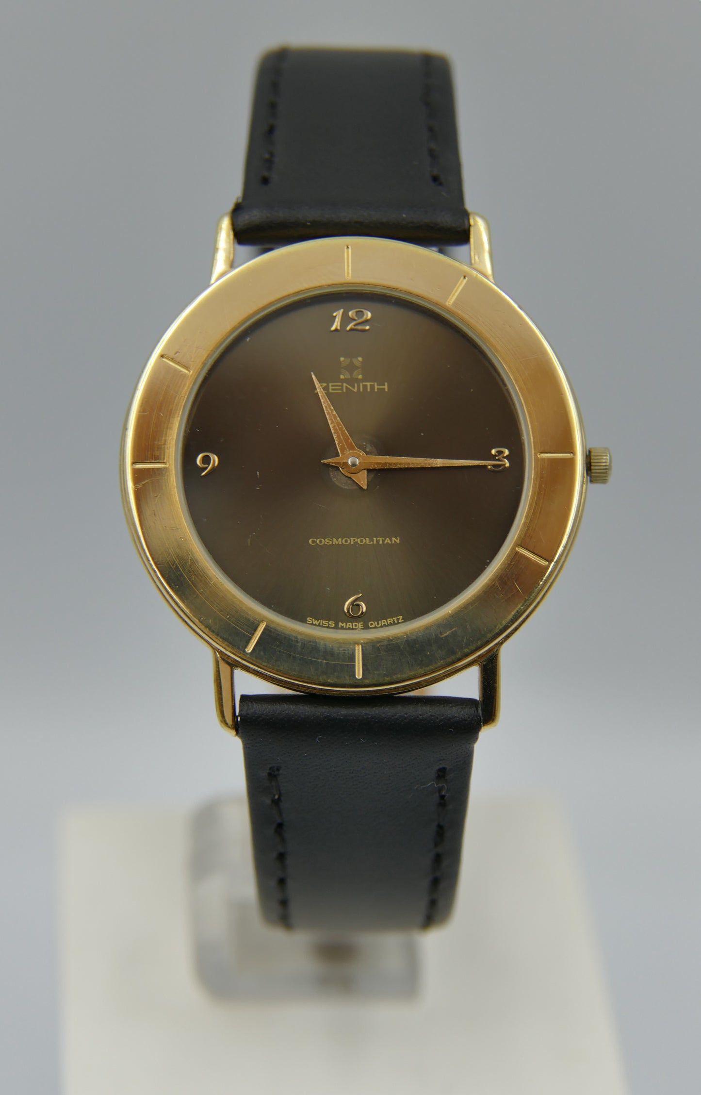 90s Vintage watch mens dress Zenith cosmopolitan ref 27.0290.385 Gold Tone ultra Thin