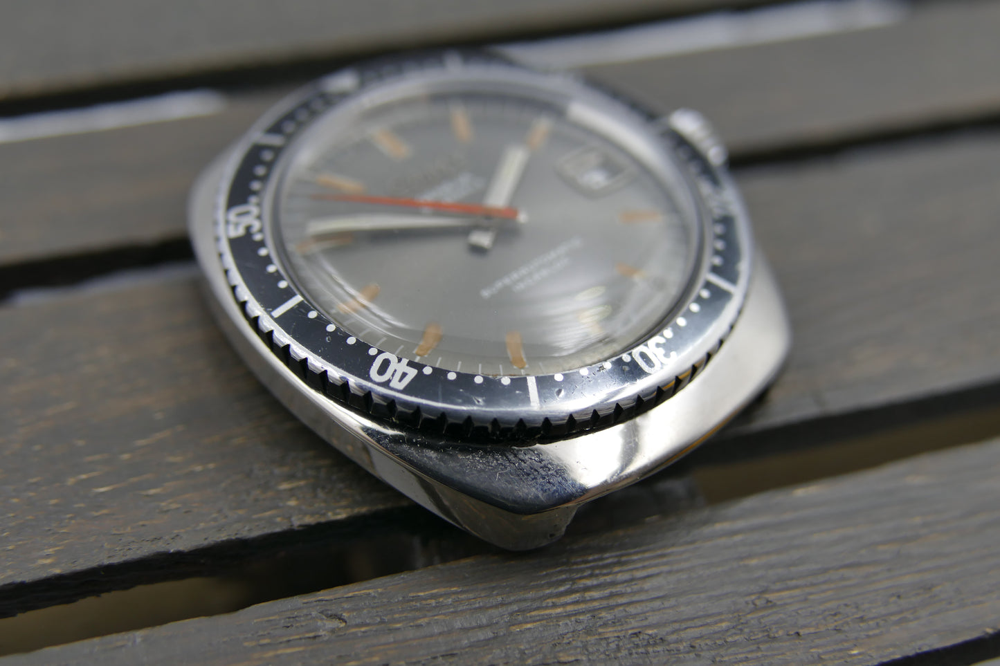 70s vintage watch mens diver Camy Geneva Superautomatic ref. 7433 serviced