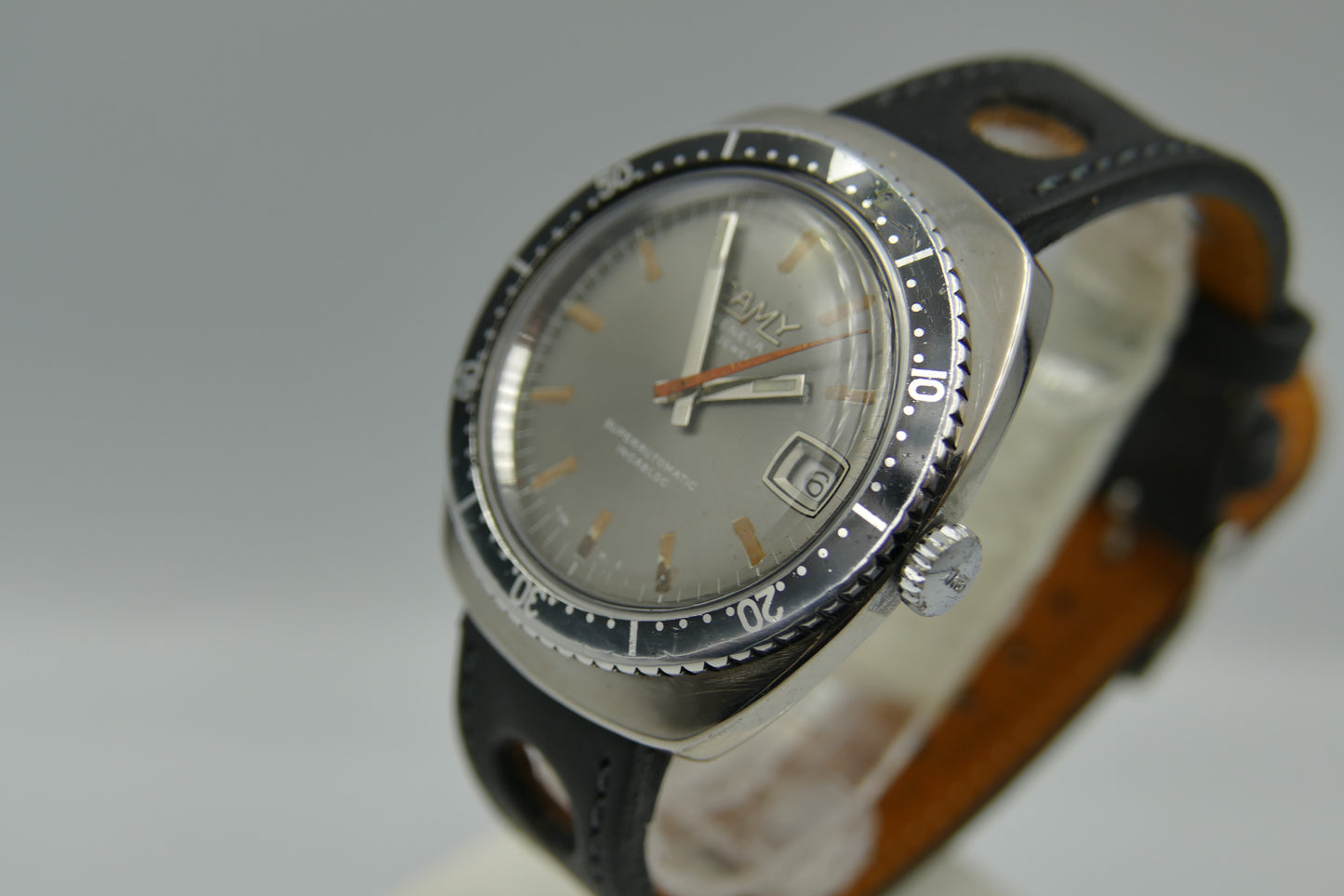 70s vintage watch mens diver Camy Geneva Superautomatic ref. 7433 serviced