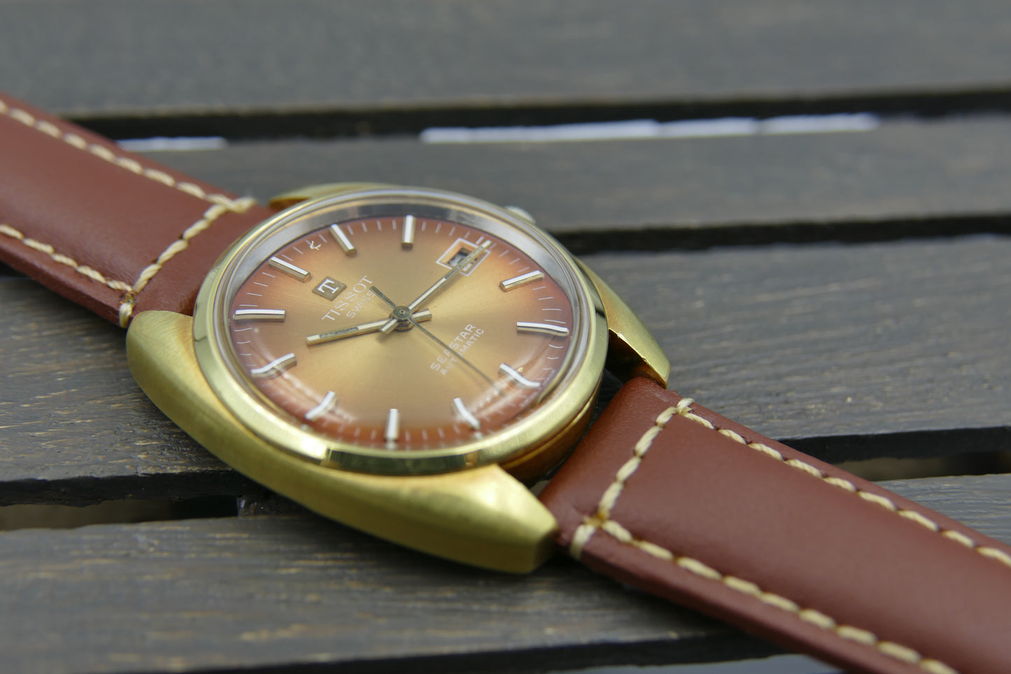70s vintage watch mens Tissot Seastar ref. 44660 5X automatic 2481 serviced