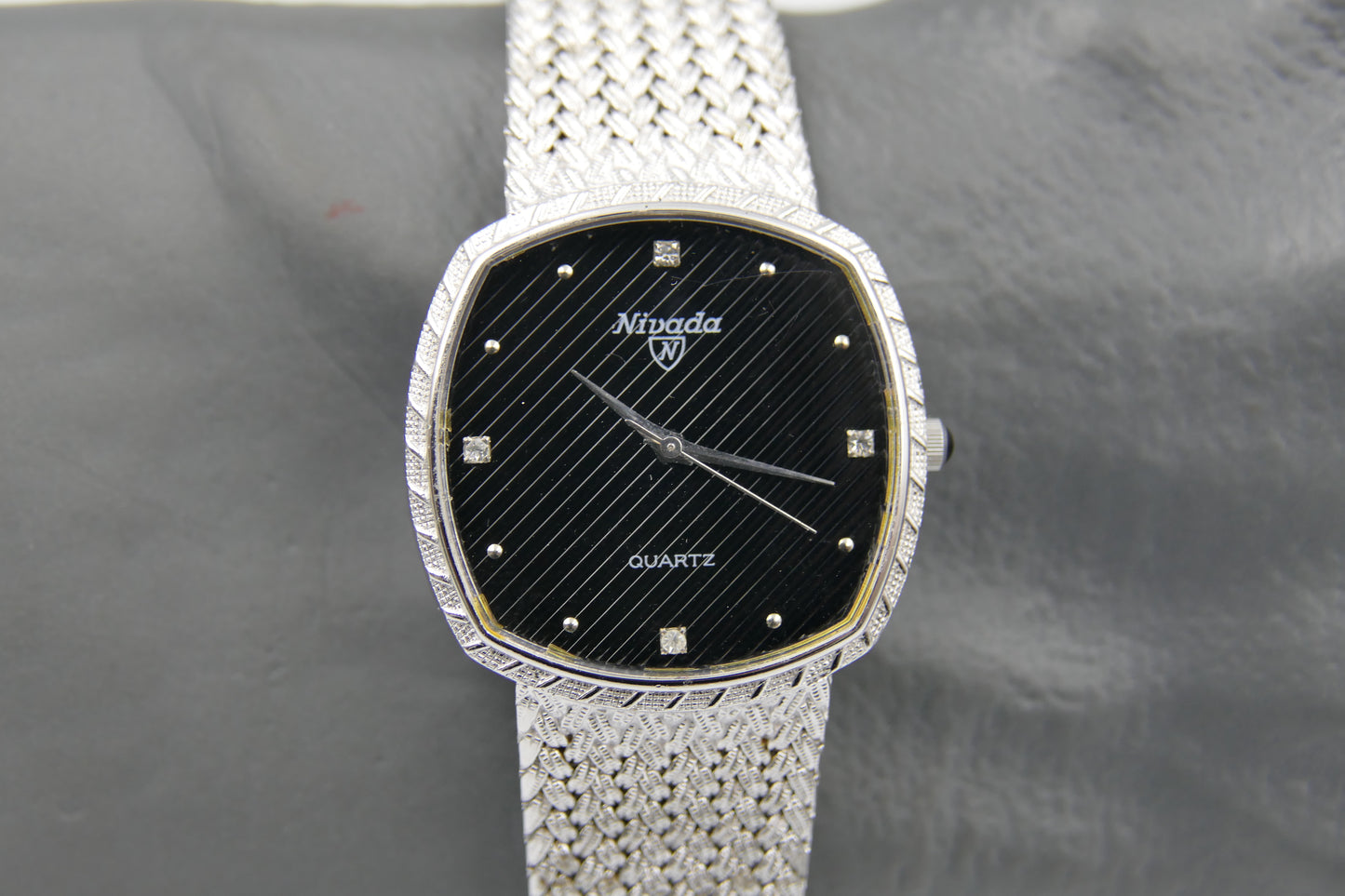 Vintage watch dress elegant Diamond Nivada ref. 21724 Thin