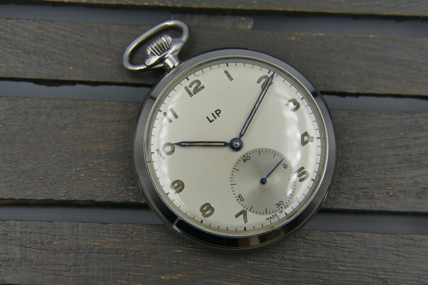 vintage pocket gousset watch LIP R40 made in france serviced