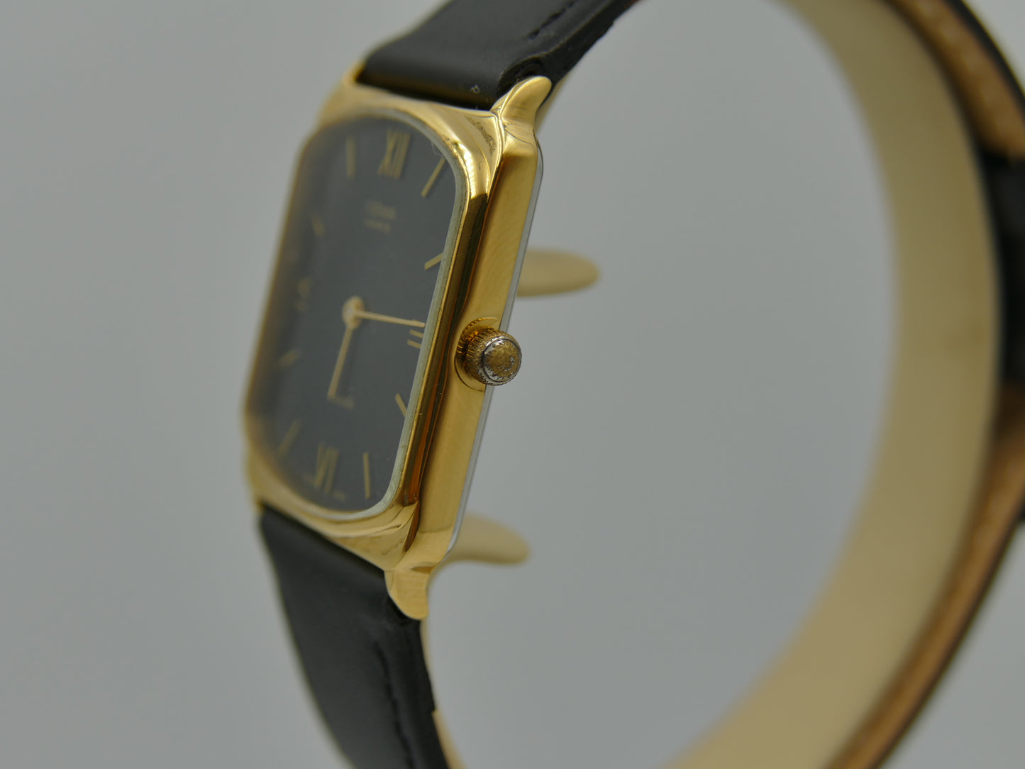 80s vintage watch mens YEMA quartz ref 1700 3 tank flat