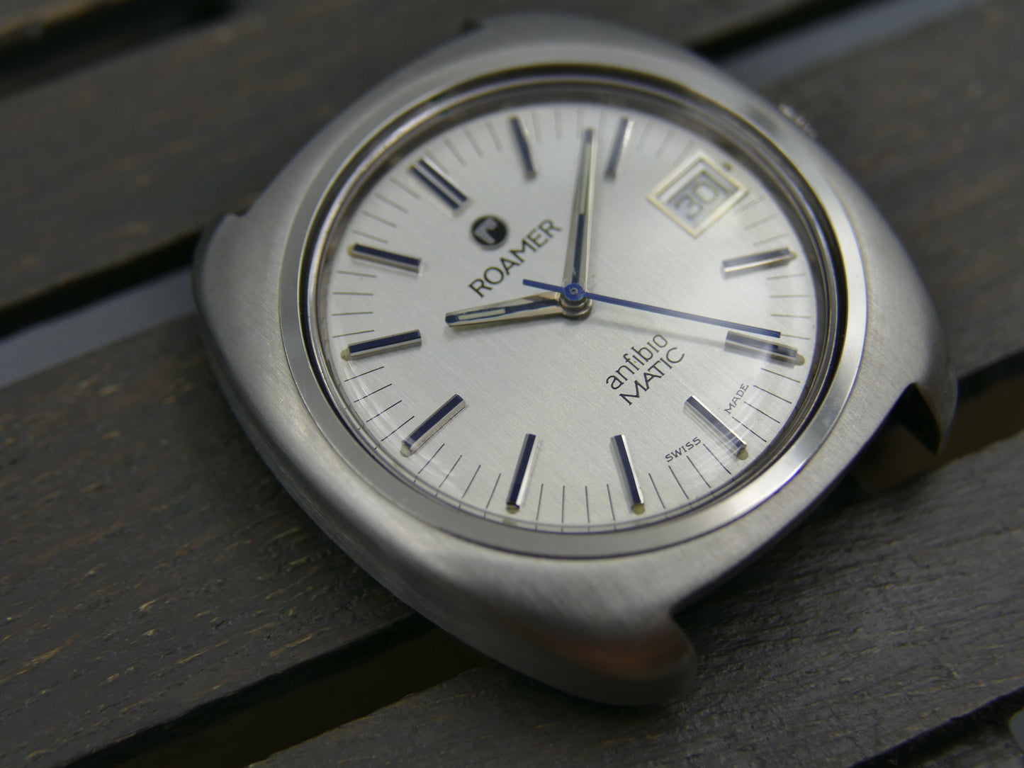 70s vintage watch mens Roamer Anfibio Matic 522- 1120.013 NOS