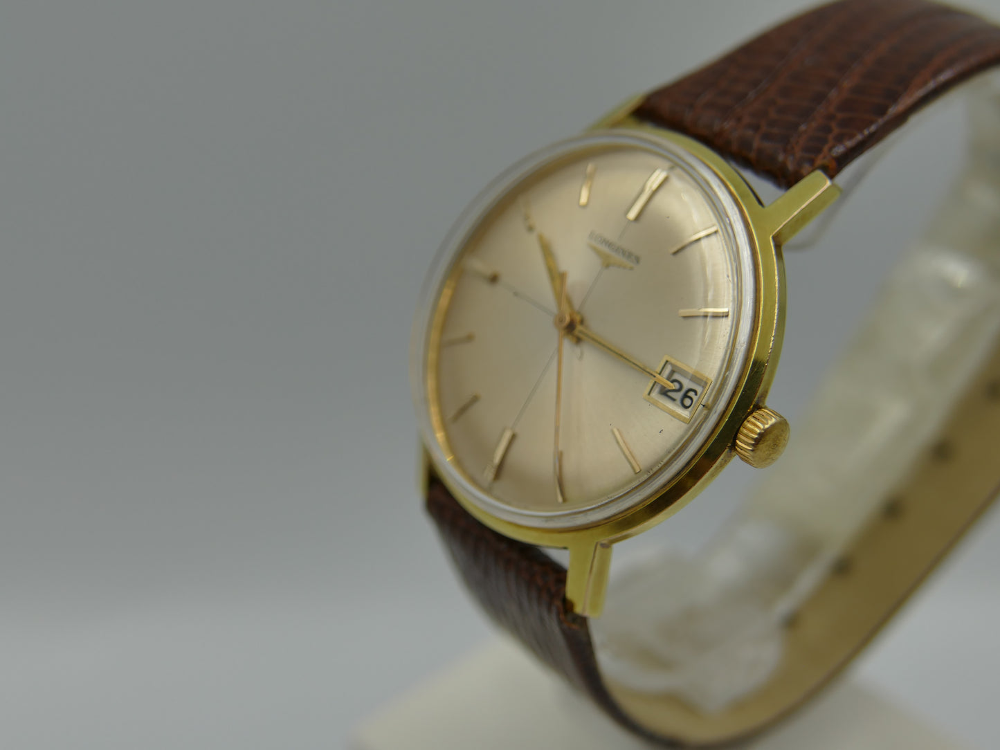 70’s vintage watch mens Longines cross dial ref. 7626 -3 hand wind 701