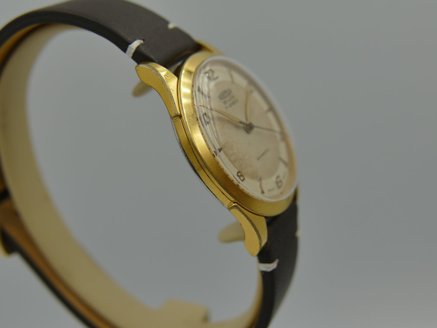 50s vintage watch mens Roamer De Luxe two tone ST 372 rare