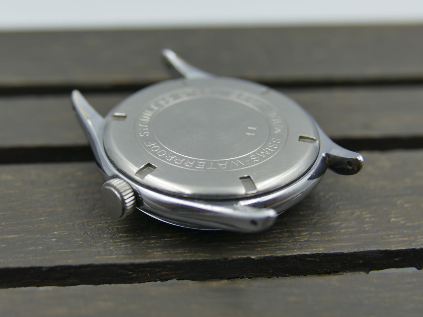 40’s vintage watch mens military Lanco hand wind 1022 grey