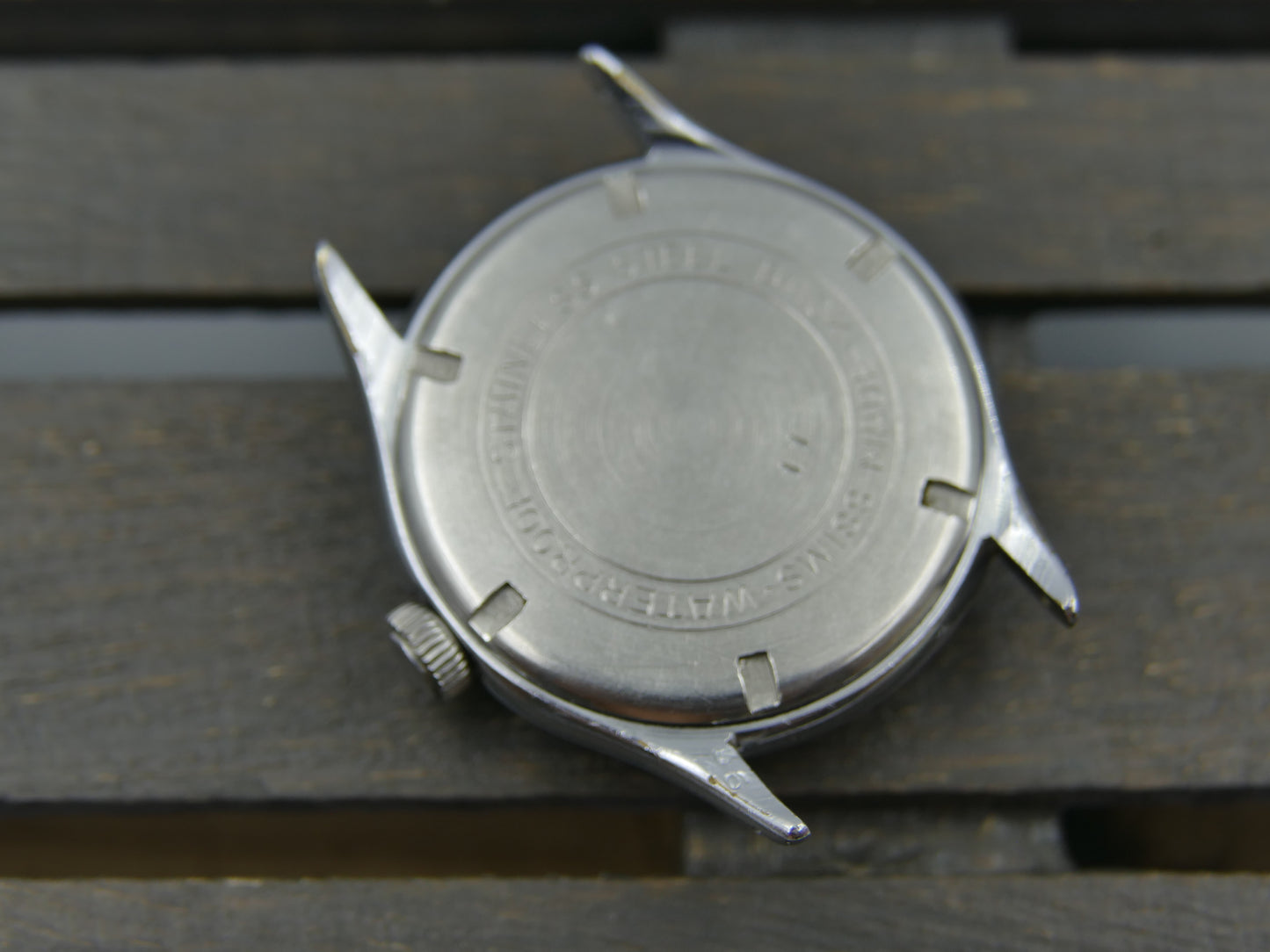 40’s vintage watch mens military Lanco hand wind 1022 grey