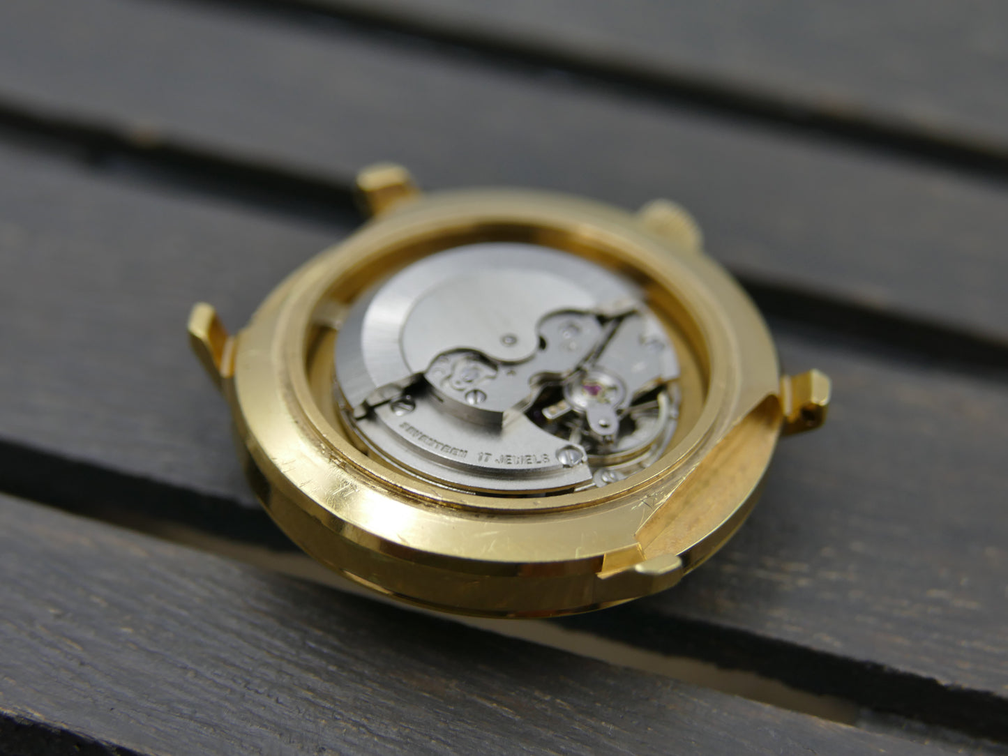 Vintage watch Nivada tiger eye dial Yves Saint Laurent ref 5490 automatic AS 1788