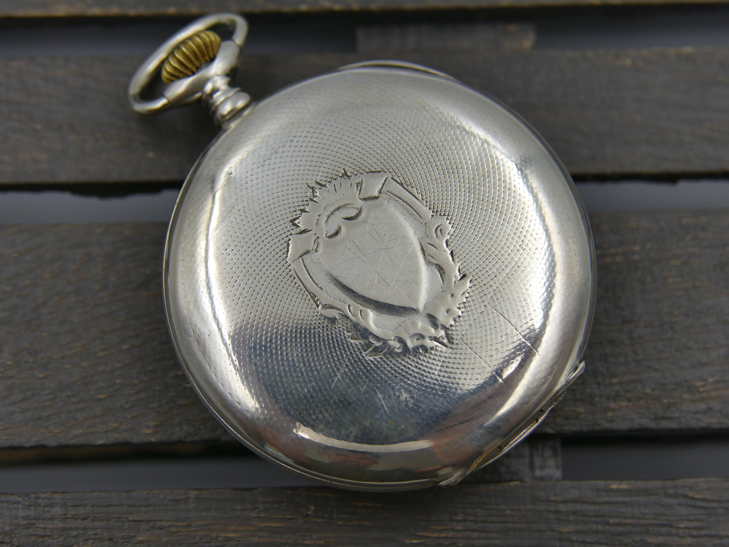 vintage pocket gousset watch Maestria Chronometer manual wind case in silver 0.800