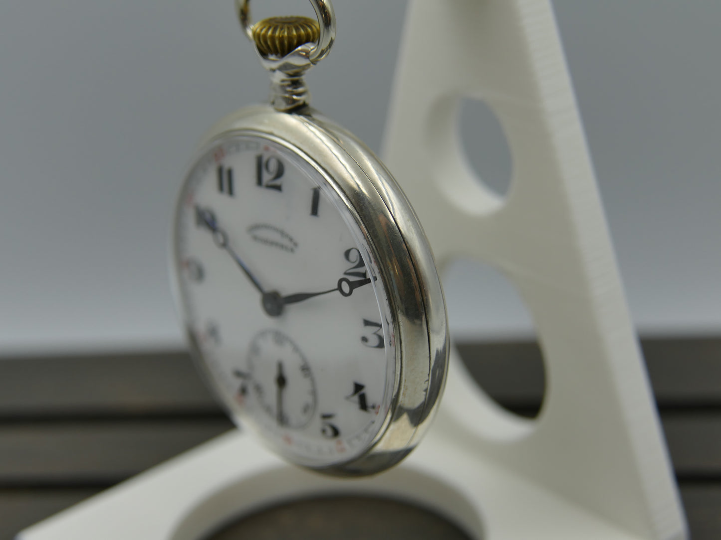 vintage pocket gousset watch Maestria Chronometer manual wind case in silver 0.800