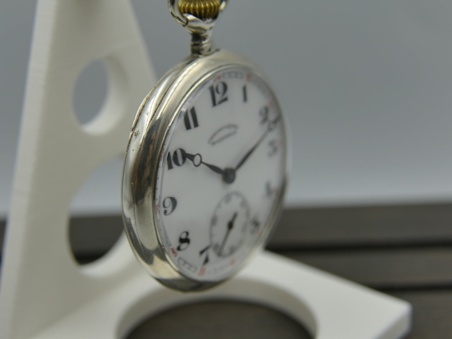 vintage pocket gousset watch Maestria Chronometer manual wind case in silver 0.800