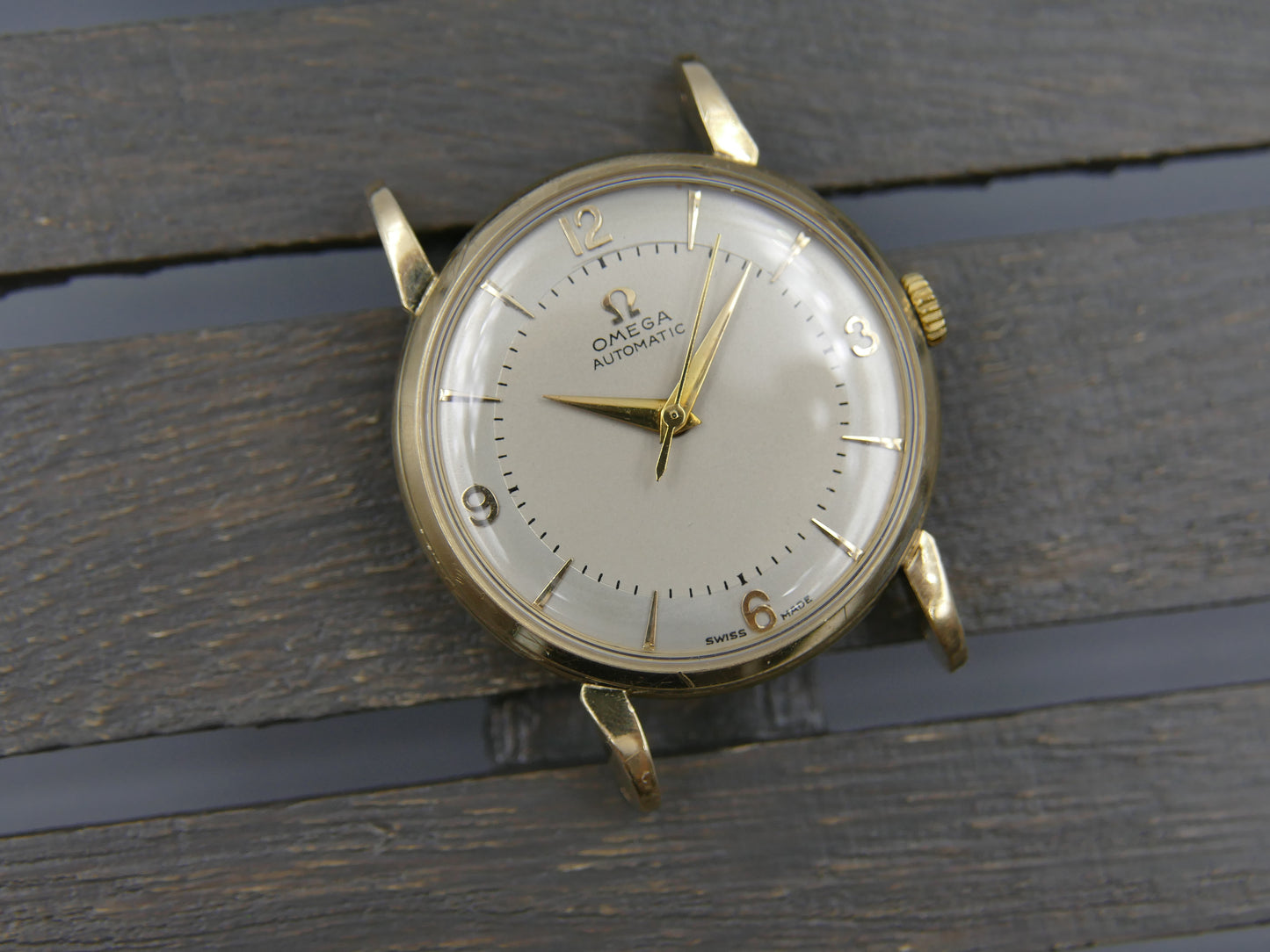 50’s vintage watch mens Omega ref 2862 / 2865 4 automatic 501 gold 80M