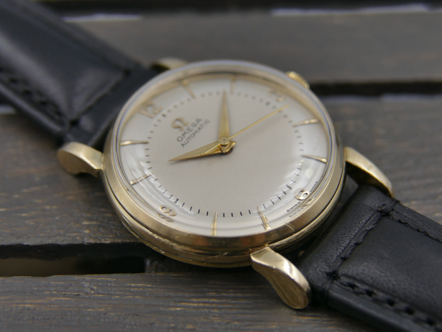 50’s vintage watch mens Omega ref 2862 / 2865 4 automatic 501 gold 80M