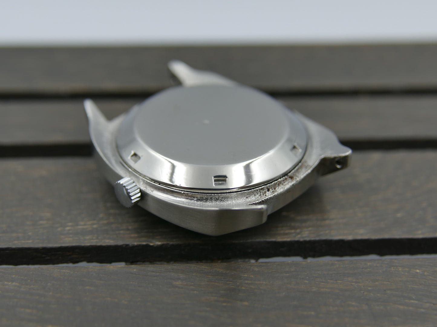 70s vintage watch mens Zenith cushion case ref. SC 6741 automatic 28800 automatic 2562PC gray