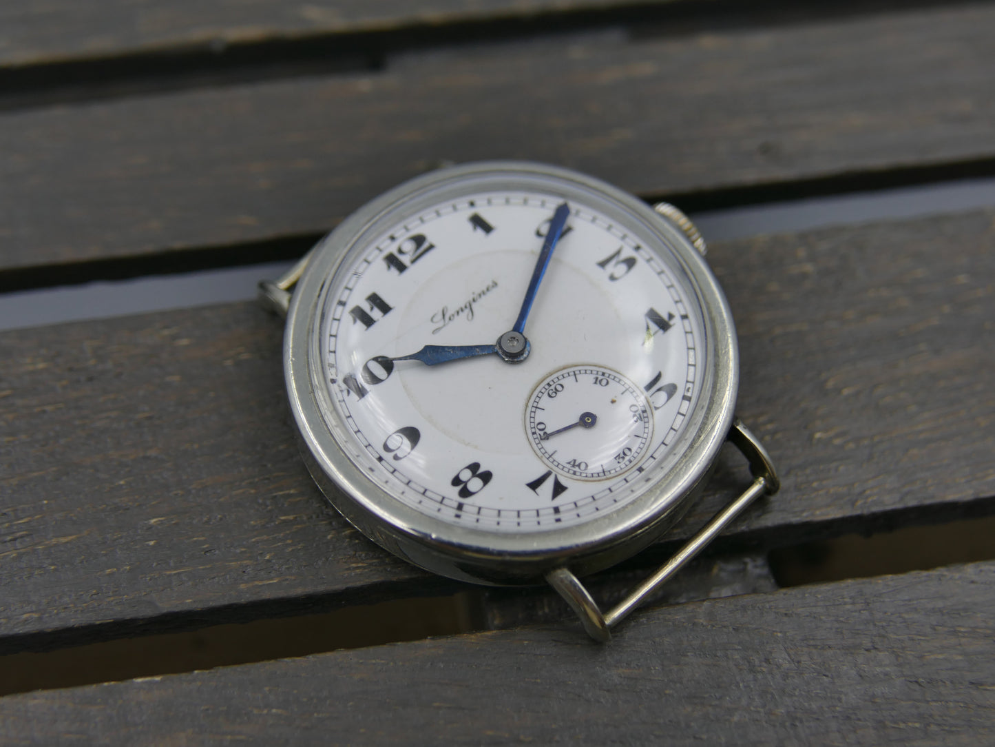 20s vintage watch mens Longines manual wind 13.34zz trench military