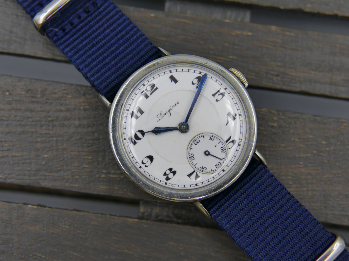 20s vintage watch mens Longines manual wind 13.34zz trench military
