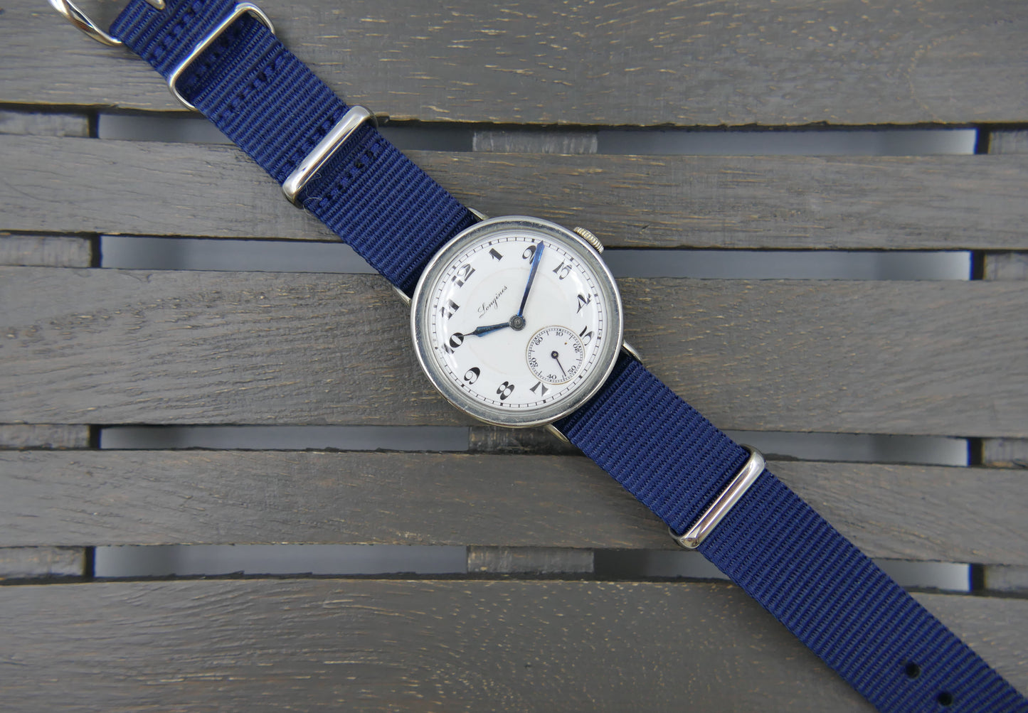 20s vintage watch mens Longines manual wind 13.34zz trench military