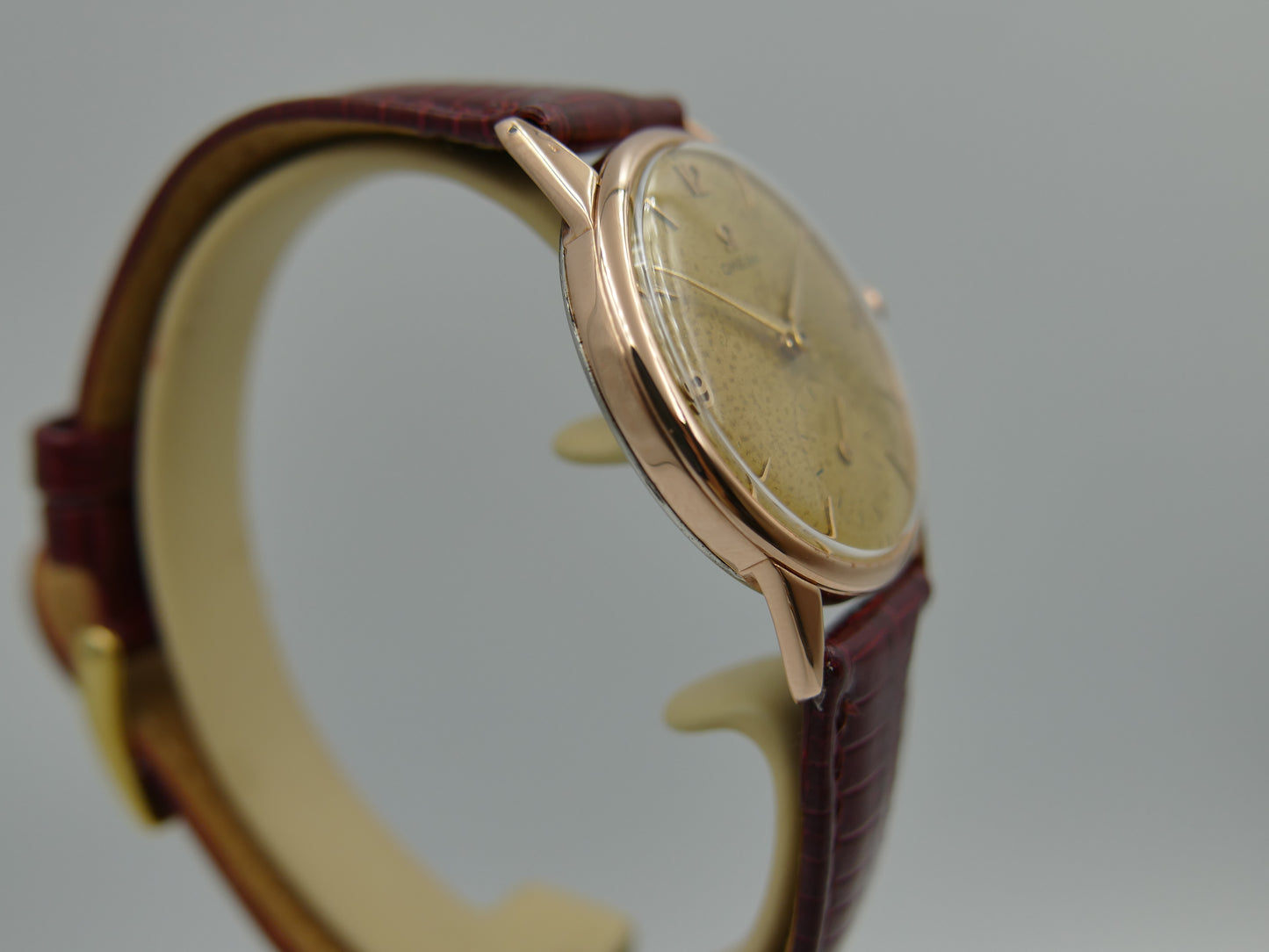 50’s vintage watch mens Omega ref. 14714 -62-SC rose gold pl serviced