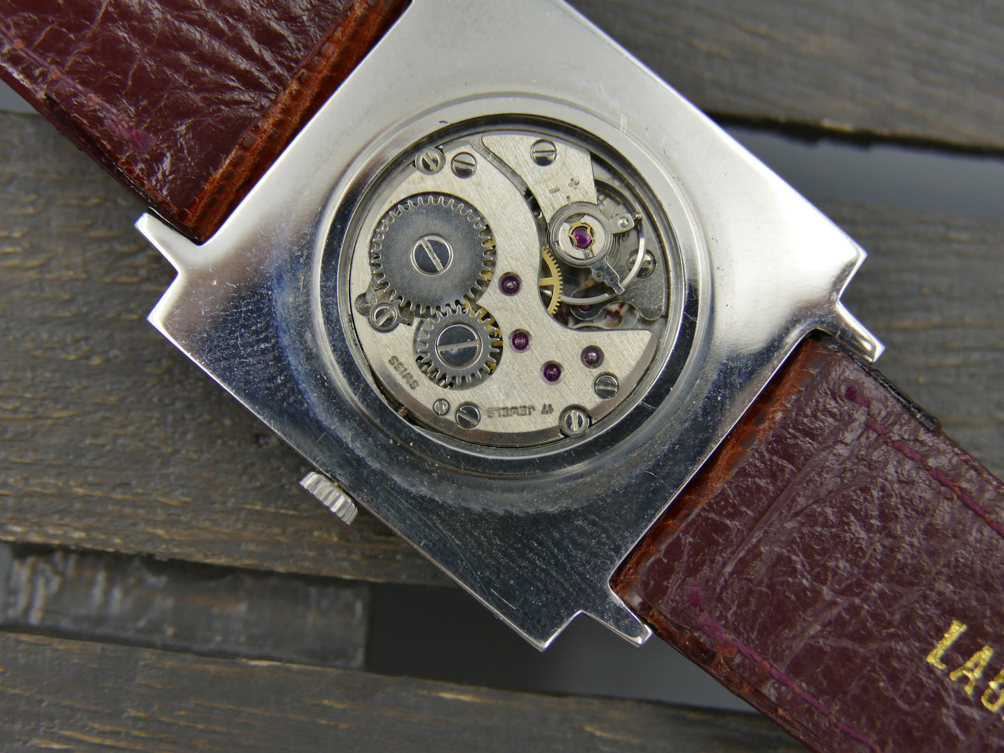 70s vintage watch mens Oscar hand wind FHF 35 Extra Plan square