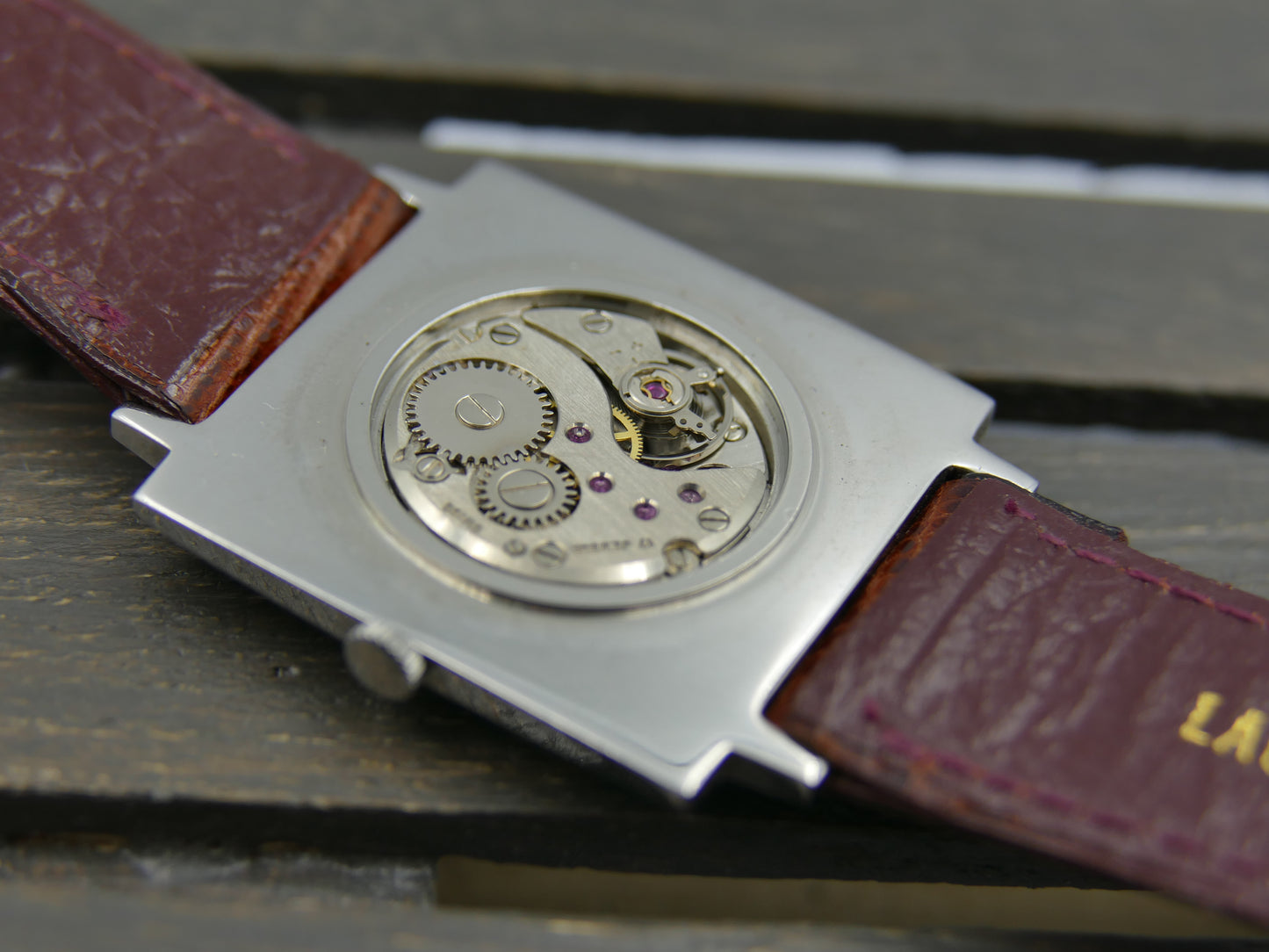 70s vintage watch mens Oscar hand wind FHF 35 Extra Plan square