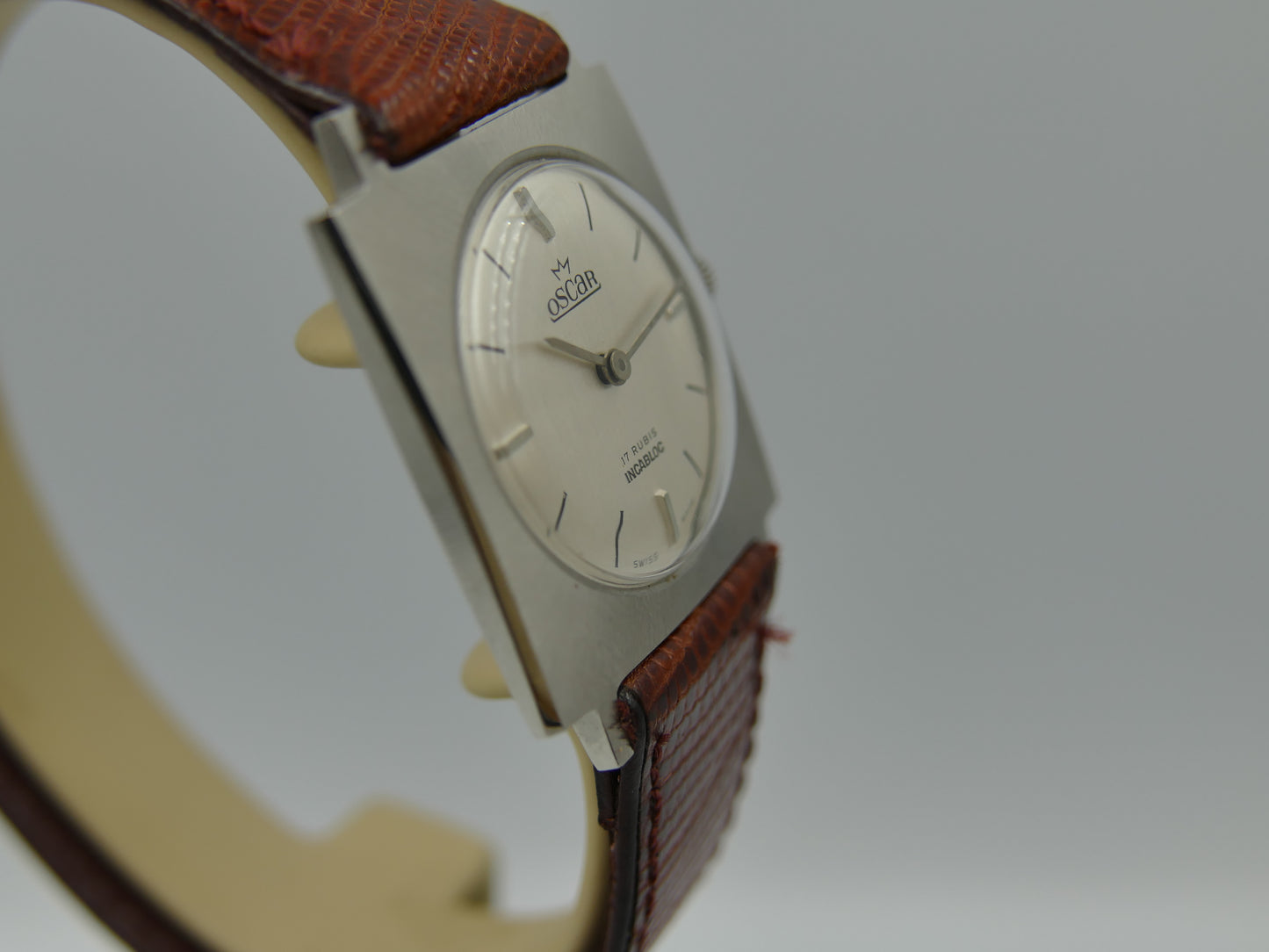 70s vintage watch mens Oscar hand wind FHF 35 Extra Plan square