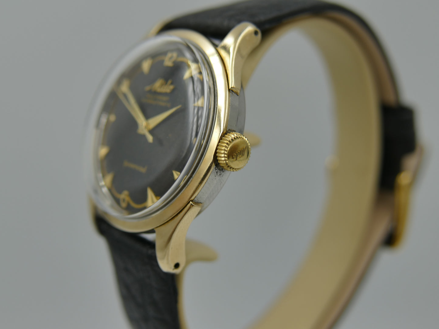 60s vintage watch mens Mido Multifort superautomatic 917PCO powerwind gold cap serviced