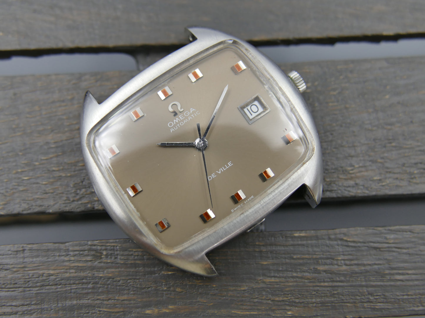 70s Vintage watch mens Omega automatic 1002 De Ville ref. 162.047 TV