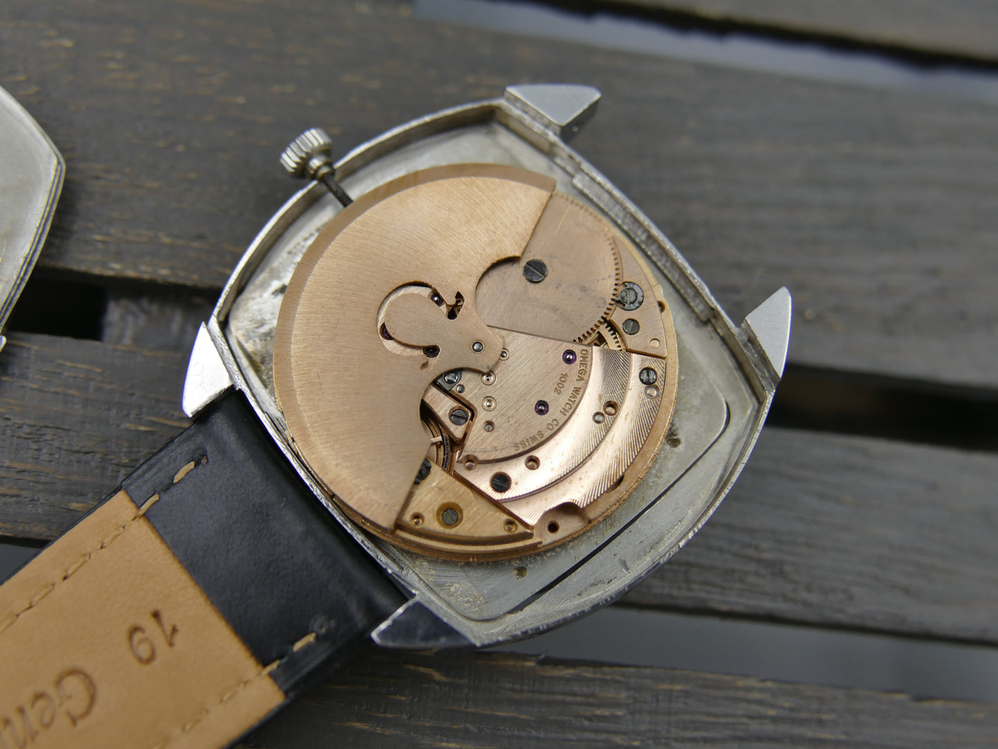 70s Vintage watch mens Omega automatic 1002 De Ville ref. 162.047 TV