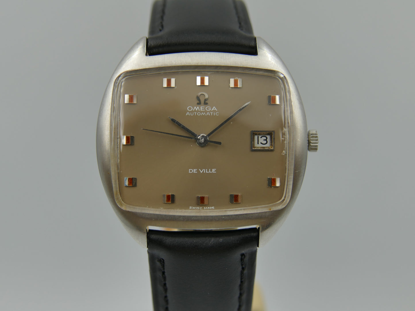 70s Vintage watch mens Omega automatic 1002 De Ville ref. 162.047 TV