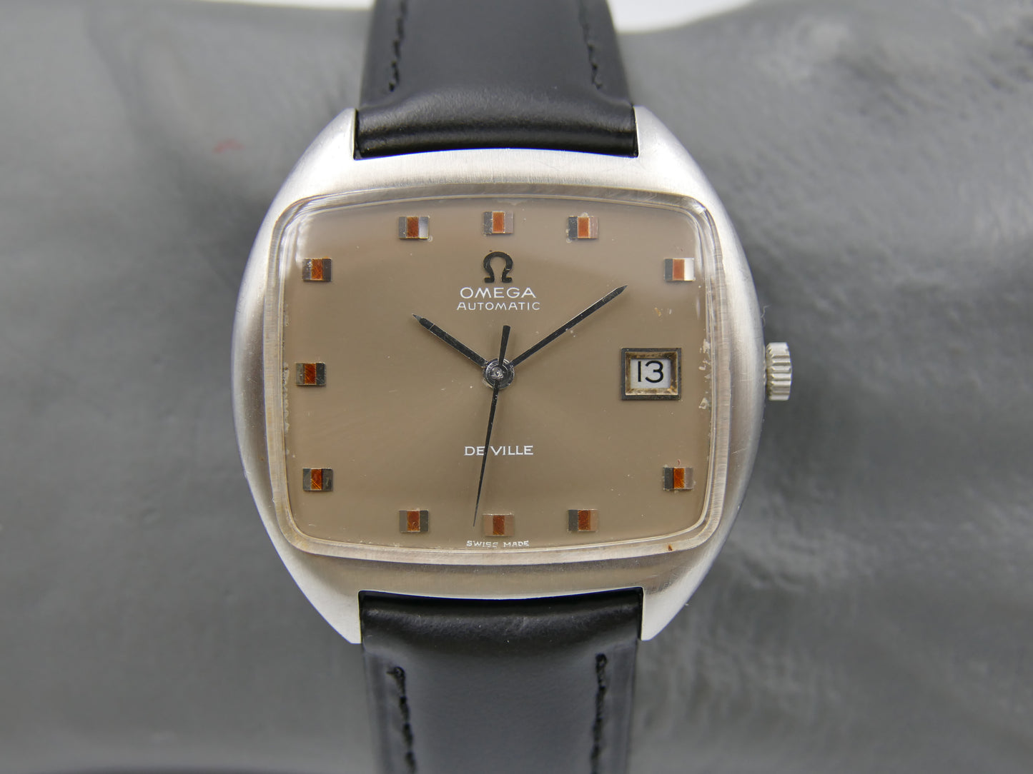 70s Vintage watch mens Omega automatic 1002 De Ville ref. 162.047 TV