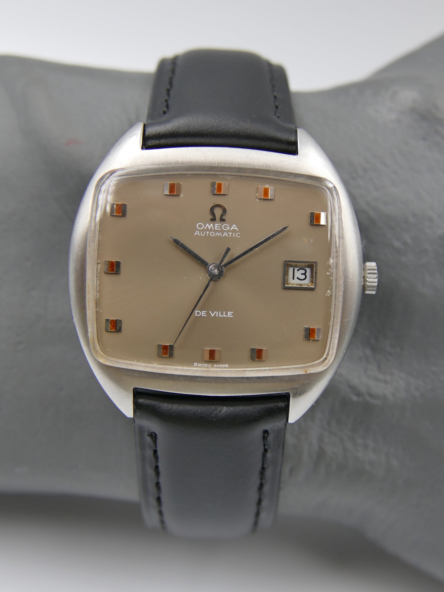 70s Vintage watch mens Omega automatic 1002 De Ville ref. 162.047 TV