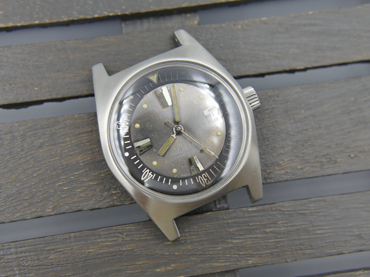 60's vintage watch mens diver Duward Aquastar ref. 1903 automatic cal. AS 1902 /03