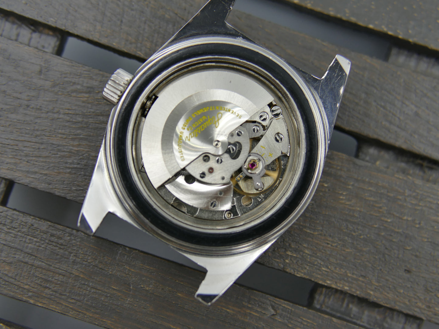 60's vintage watch mens diver Duward Aquastar ref. 1903 automatic cal. AS 1902 /03