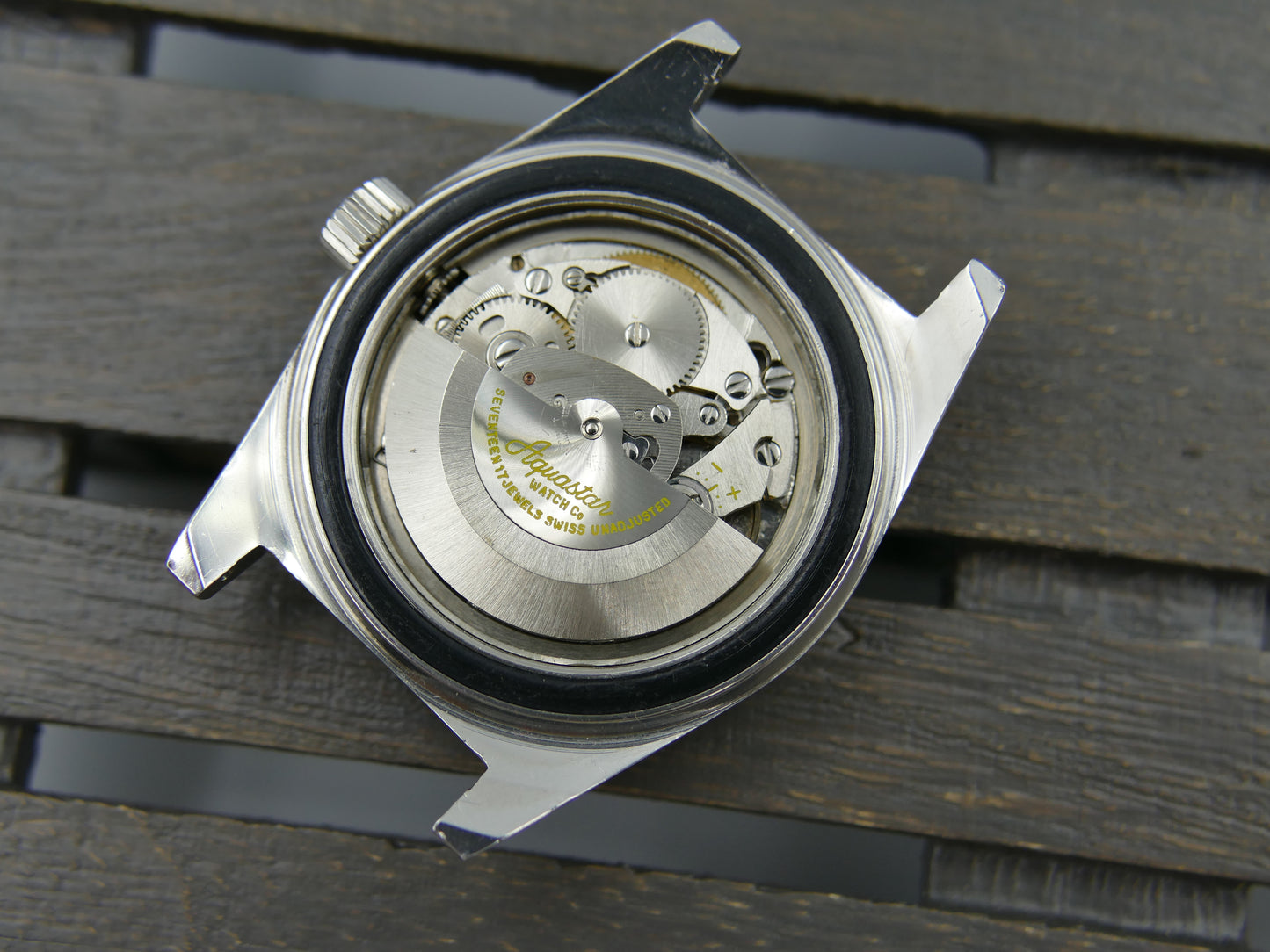 60's vintage watch mens diver Duward Aquastar ref. 1903 automatic cal. AS 1902 /03