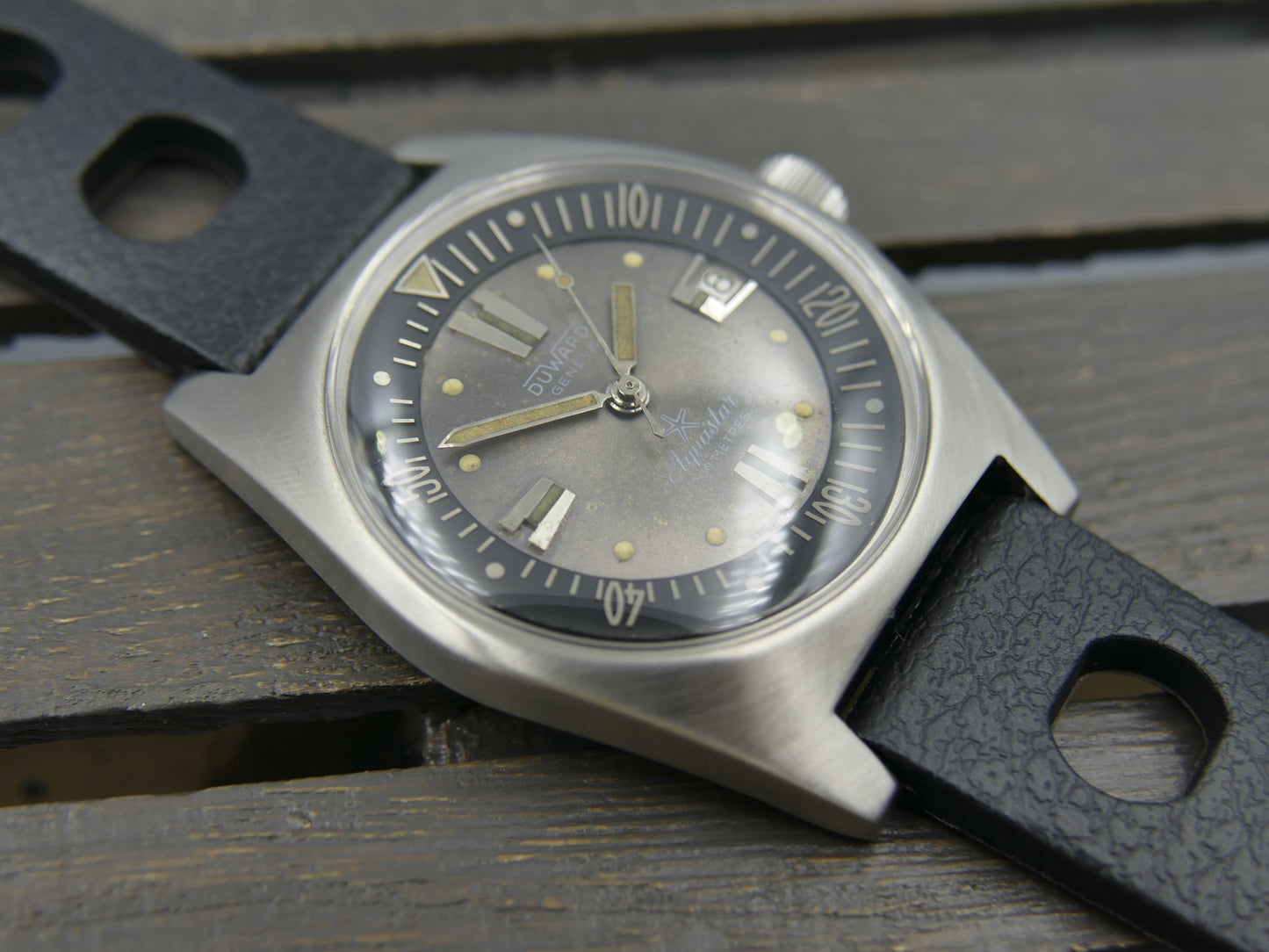 60's vintage watch mens diver Duward Aquastar ref. 1903 automatic cal. AS 1902 /03