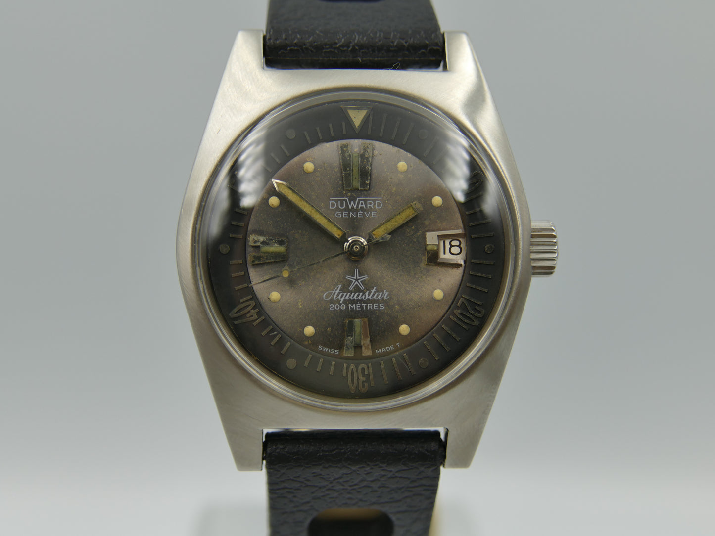 60's vintage watch mens diver Duward Aquastar ref. 1903 automatic cal. AS 1902 /03