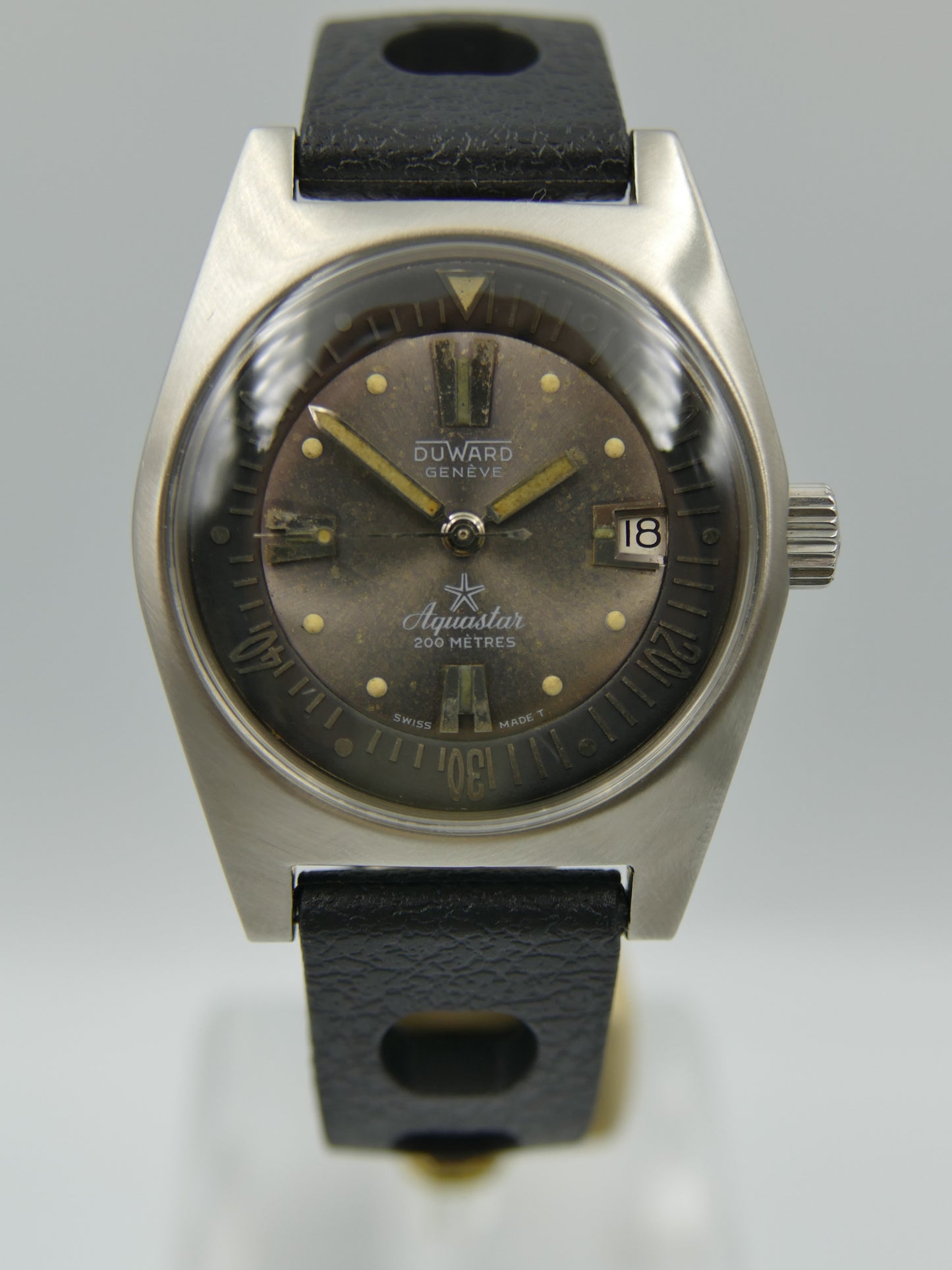 60's vintage watch mens diver Duward Aquastar ref. 1903 automatic cal. AS 1902 /03