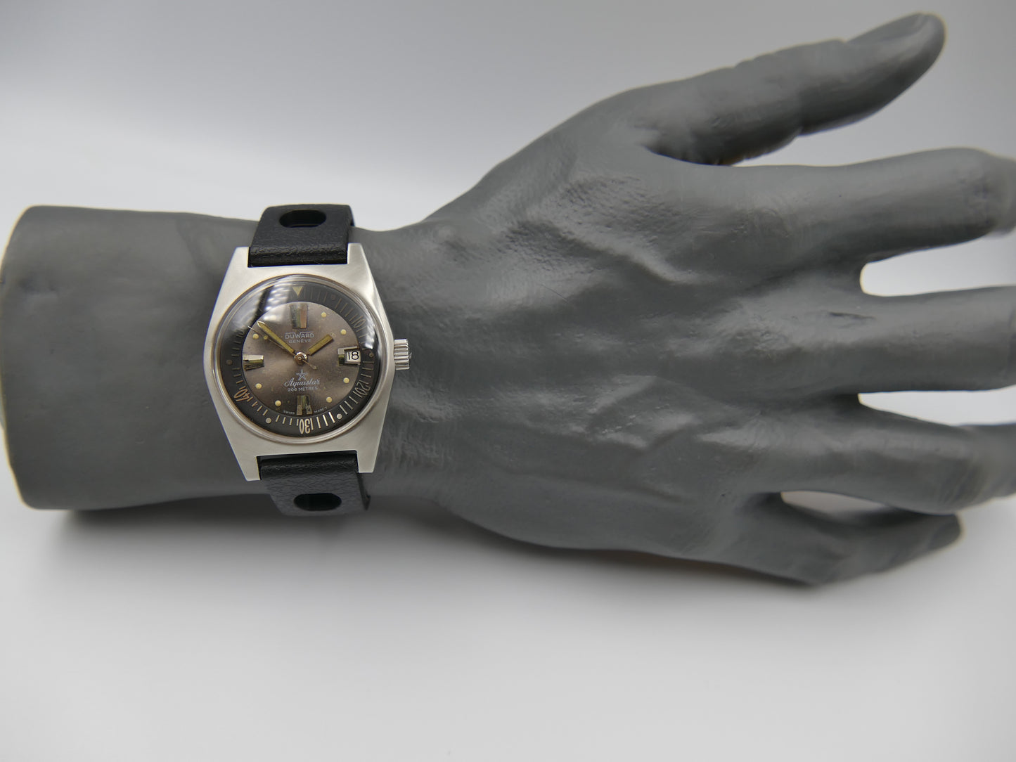 60's vintage watch mens diver Duward Aquastar ref. 1903 automatic cal. AS 1902 /03