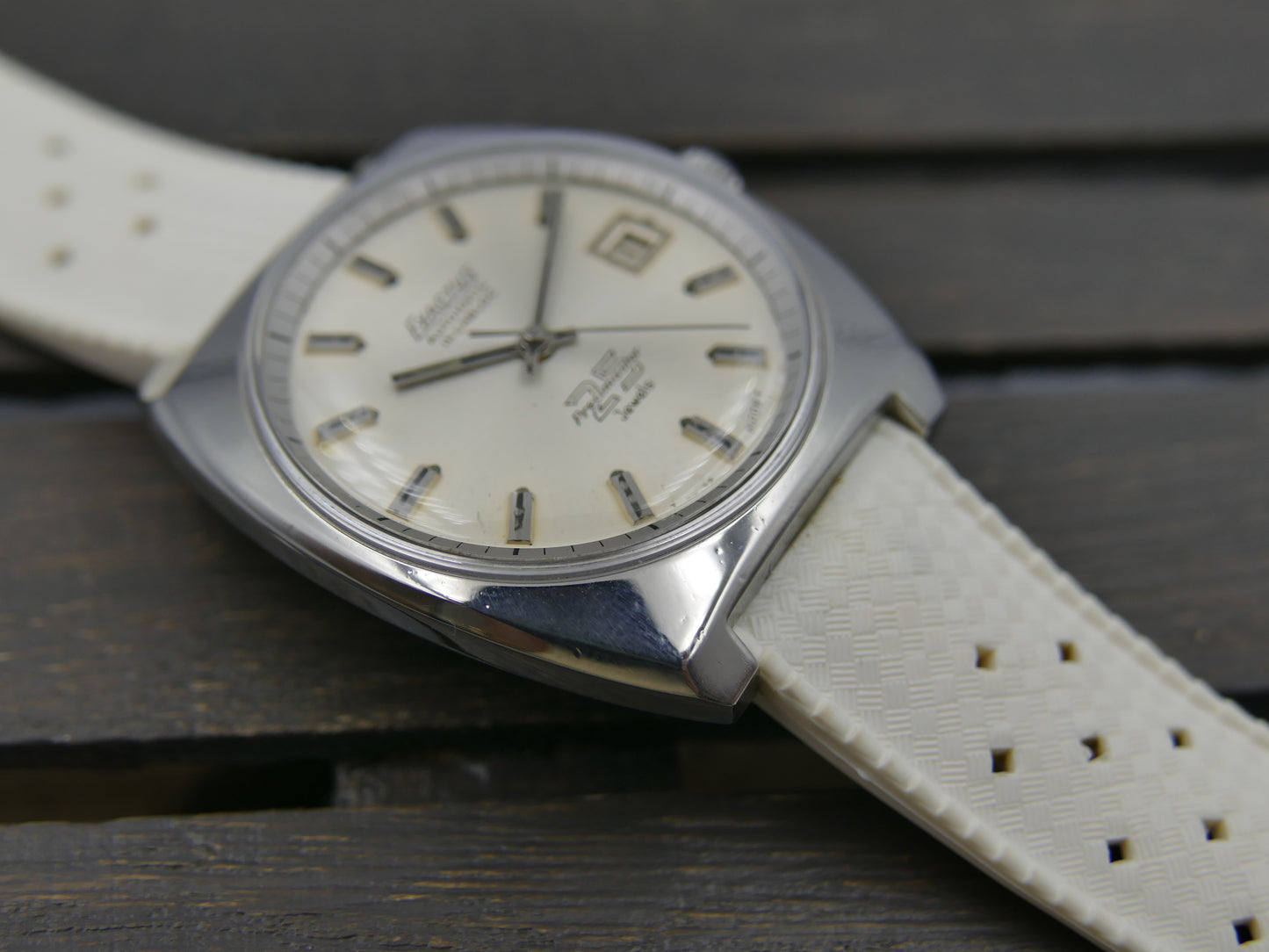 70s vintage watch mens diver compressor case Exactus precimaster automatic ETA 2472 serviced