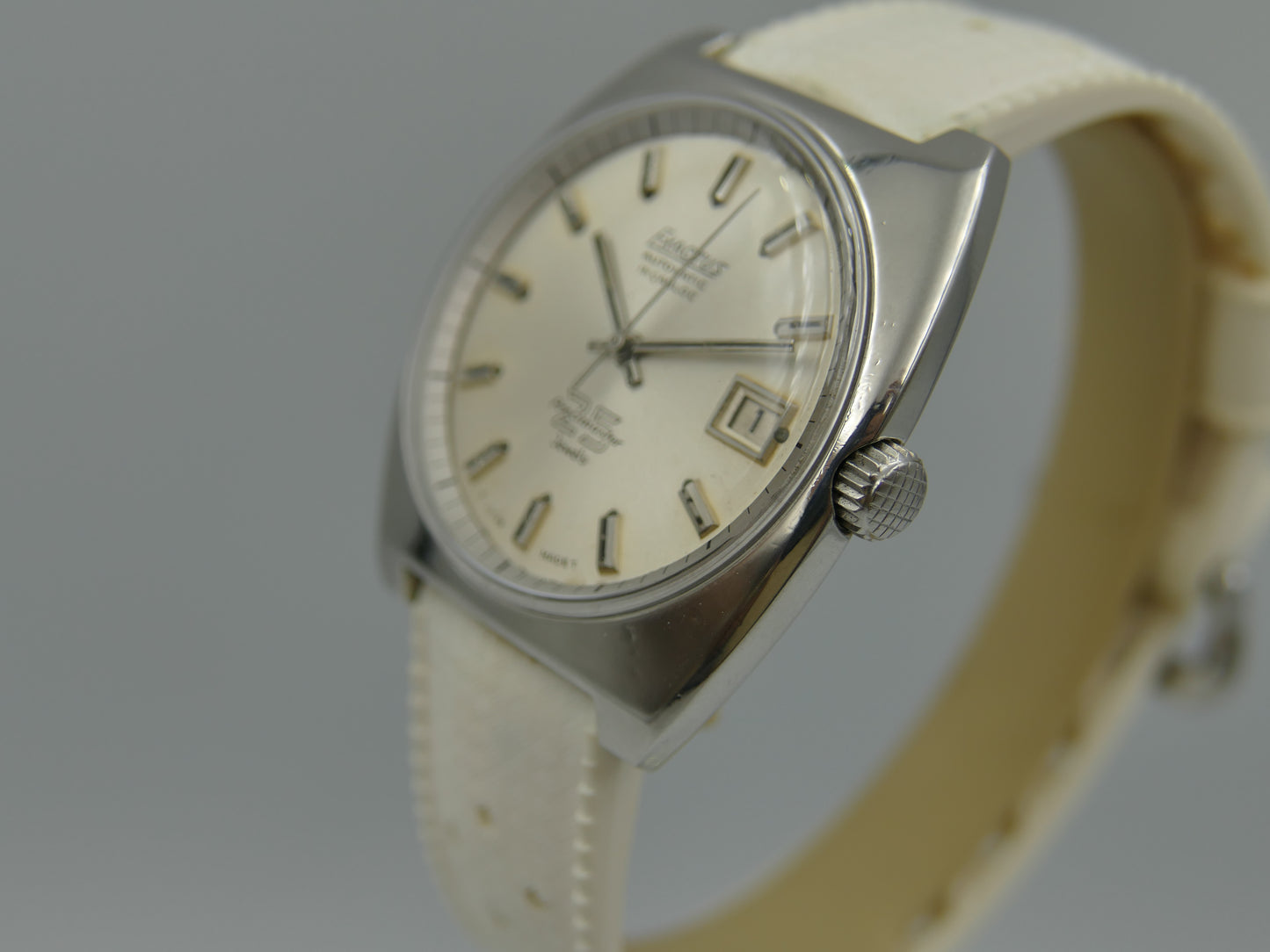 70s vintage watch mens diver compressor case Exactus precimaster automatic ETA 2472 serviced