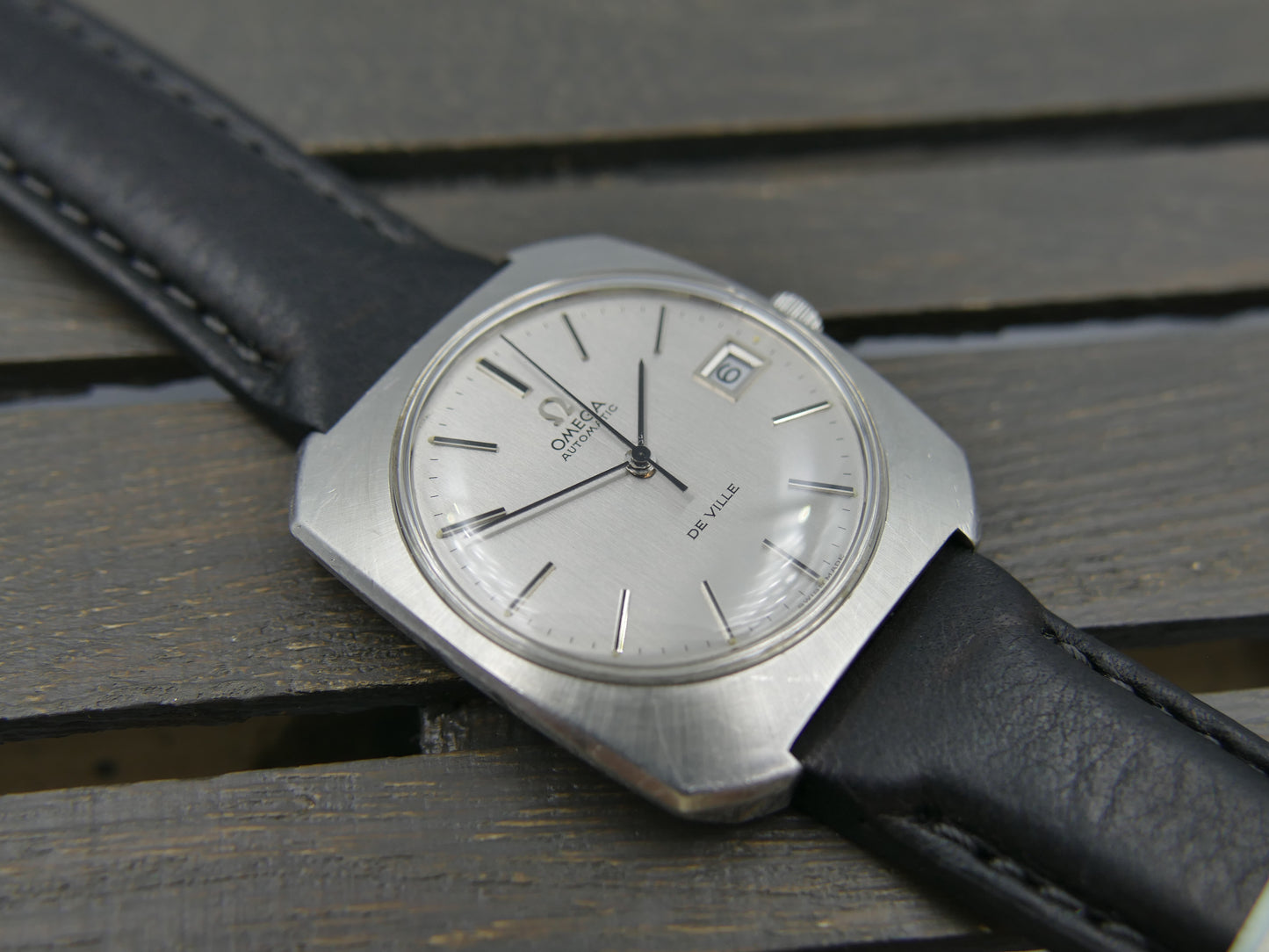 70s vintage watch mens Omega De Ville ref 166.085 automatic cal. 1002